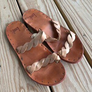 Beek Tan Leather Sandals